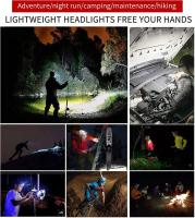 Linterna Frontal LED COB Super Brillante Recargable Por USB Con 3 Modos Lámpara De Cabeza Para Camping Y Senderismo - details 21