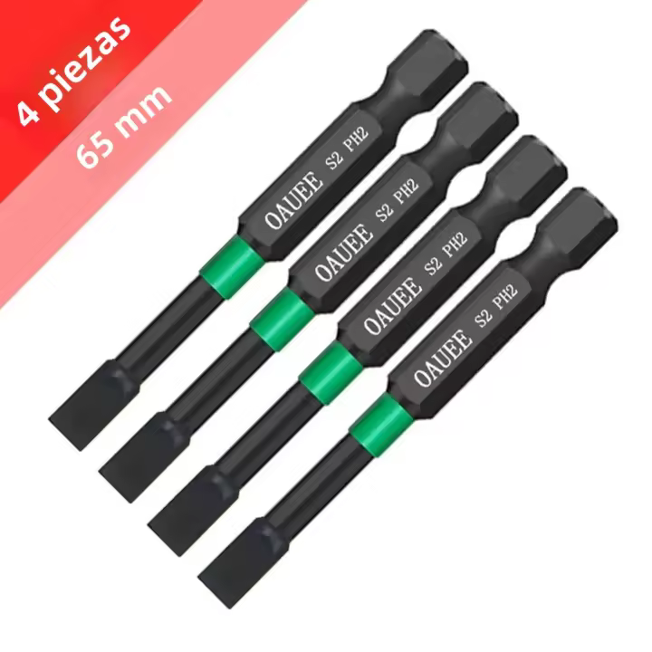 Juego De Destornilladores Magnéticos 4Pcs Resistente Al Agua Y Antideslizante Con Cabezas De Impacto Para Tareas De Carpintería Y Reparación Herramientas De Mano De Alta Dureza - 1