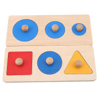 Juguetes Educativos Montessori Puzle De Formas Geométricas De Madera Juego De Aprendizaje Matemático Para Bebés Y Niños Pequeños - details 4