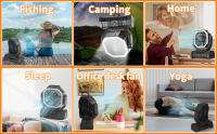 Ventilador Portátil Inalámbrico Con Luz LED Y Batería De Alta Capacidad De 20000mAh Para Camping Y Exteriores Incluye Gancho - details 13