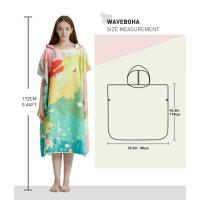 Poncho Toalla Rápida De Secado Microfibra Para Playa Y Natación Robe De Baño Para Adultos Con Capucha Toalla De Natación - details 1