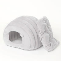 Nido De Gato Cómodo Y Caliente Para Otoño E Invierno Forma De Caterpillar Semi-Abrazado Diseño Lindo Y Encantador Para Mascotas - details 4