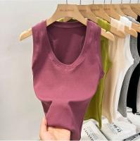 Camisola De Mujer 2025 Estilo Coreano Sólida Con Cuello Redondo Bajo Y Ribbed Basic Summmer Elasticado Slim Versátil - details 25