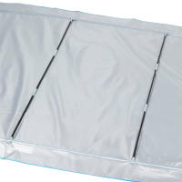 Aktive - Toldo sombreo playa, 360x120x150 cm, azul, de poliéster y fibra de vidrio, con protección UV, para 2 personas, fácil montaje, incluye bolsa de transporte, ligero, práctico y resistente - details 4