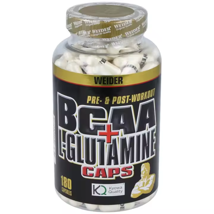 Weider Bcaa+L Glutamina 180 Cápsulas - 1