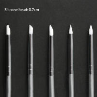 5 Pcs Cepillos De Uñas De Silicona Para Modelado Arte De Uñas Y Escultura De Cerámica Hueca Herramienta UV Gel Formación - details 0