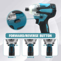 Destornillador Eléctrico Inalámbrico 18V Con Luz LED Y Destornillador De Impacto Brushless Para Batería Makita Máxima Torque 380NM - details 2