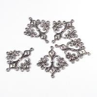10 Piezas De Componentes En Estilo Tibetano Antiguo Plata Para Chandelier Links Para Elaboración De Aretes Colgantes Libre De Plomo Y Cadmio - details 1