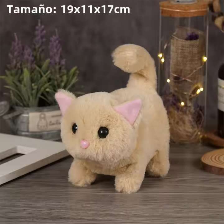 Juguete Eléctrico De Peluche Gato American Shorthair Simulación Interactiva Con Cola Que Se Mueve Y Sonido Juguetes Para Niños - 1