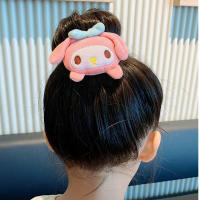 Kawaii Sanrio Peluche Scrunchie Anime Melodía Kuromi Cinnamoroll Lazo De Cabello Accesorio Para Niñas Bandas Elásticas De Cabello Headdress - details 9