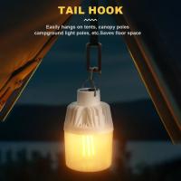 Lámpara De Camping Al Aire Libre Recargable USB Portátil Con Luz De Trabajo LED Bombilla De Emergencia Doble Color Opcional Luz Blanca Y Cálida - details 6