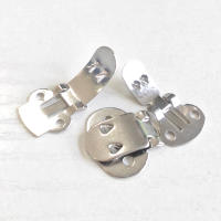 10PCS Hebilla De Manualidades DIY Color Plata Flor De Acero Inoxidable Clip Para Zapatos Adorno De Accesorios Para Zapatos - details 15
