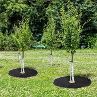 Anillo De Mulch Para Árboles No Tejido Barriera Antidesbarrapados Protector Mat Cubierta De Plantas Control De Malas Hierbas Jardinería 15cm-82cm - details 3