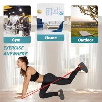 Banda De Resistencia De Látex Para Pilates Y Ejercicios De Fuerza Resistente Auxiliar De Agarre Para Deportes Y Entrenamiento De Fitness Equipo De Elasticidad Para Brazos Piernas Abdomen Y Espalda - details 1