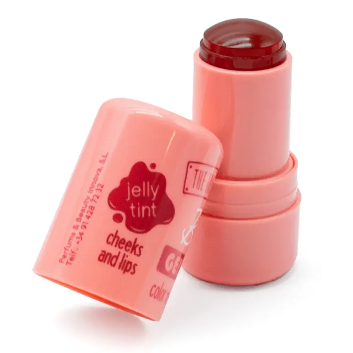 The Fruit Company Blush Gelatina MELOCOTÓN Jelly Colorete Para Labios y Mejillas con Ácido Hialurónico y Vitamina B5, Nutre e Hidrata la Piel - 1