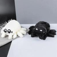 Muñeco De Peluche Lucas Friend Araña Negra Y Blanca Juguete Suave Para Decoración Del Hogar Y Regalo De Halloween Para Niños - details 1