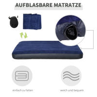 Cama de camping Elevada con Tienda de cúpula y colchón de aire with Bomba, tafetán, Green, dimensiones 193x136x178 cm para Aventuras al Aire Libre - details 5