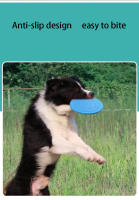 Juguete Interactivo Para Perros Y Gatos De Silicona En 7 Colores Disco Volador Resistente Al Masticar Para Entrenamiento De Mascotas - details 2
