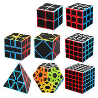 Meilong Cubo De Fibra De Carbono 2x2x2 3x3x3 4x4x4 Pirámide Skew SQ1 Megaminx Rompecabezas Para Principiantes Y Profesionales - details 0