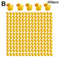 50/100 Pcs Miniaturas De Pato Amarillo Ornamento Figuras Pequeñas De Resina Para Decoración De Hogar Y Paisaje Micro Estilo Pastoral - details 13