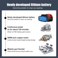 Hidrolimpiadora Inalámbrica 30BAR 700W 48V, Pistola Agua Alta Presión Portátil, Compatible con Batería Makita 18V para Coche/Moto/Hogar - details 7