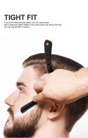 Cuchilla De Afeitar Para Hombres Barbería Herramienta De Peluquero Acero Inoxidable Plegable Con Hojas Interchangeables Barba Y Cara - details 3