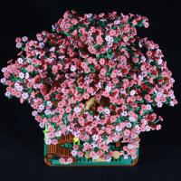 Bloques De Construcción Bibilock 2138pcs Sakura Casa Y Árbol Serie De Calle Principal Regalo Decorativo Para Niñas - details 4