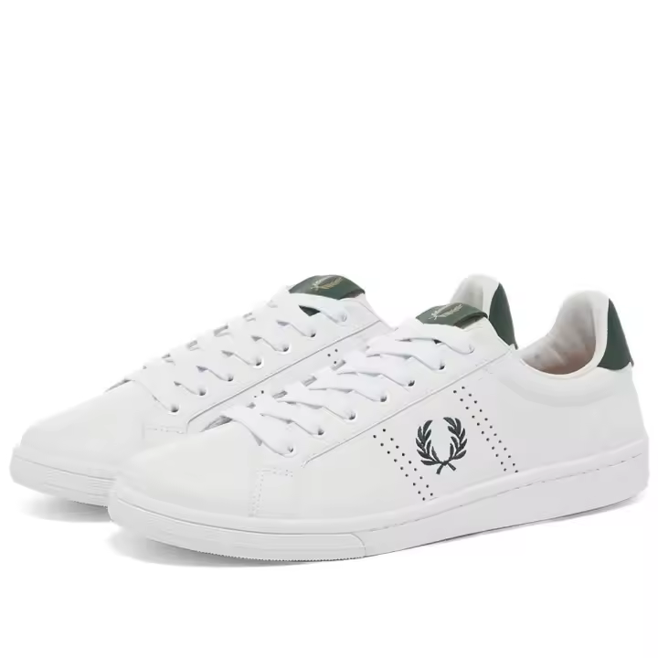 Zapatillas Fred Perry B721 Piel Perforada Blancas para Hombre - 1
