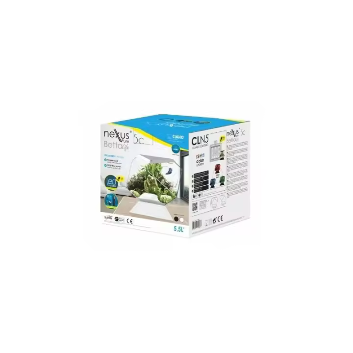 Acuario Nexus 5C Betta Life. Blanco Ciano - 1