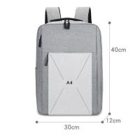 Mochila Universitaria Versátil De Tela Oxford Trendy En Negro Gris Rojo Azul Para Estudiantes 15.6 Pulgadas Lavable Negocios Unisex - details 0