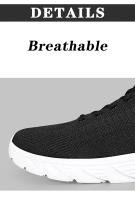 Zapatos De Correr Para Hombre Transpirables Zapatillas Deportivas Ligeros Antideslizantes Mesh Tenis De Caminar Exterior Correa De Lazo Flats Para Adultos - details 0