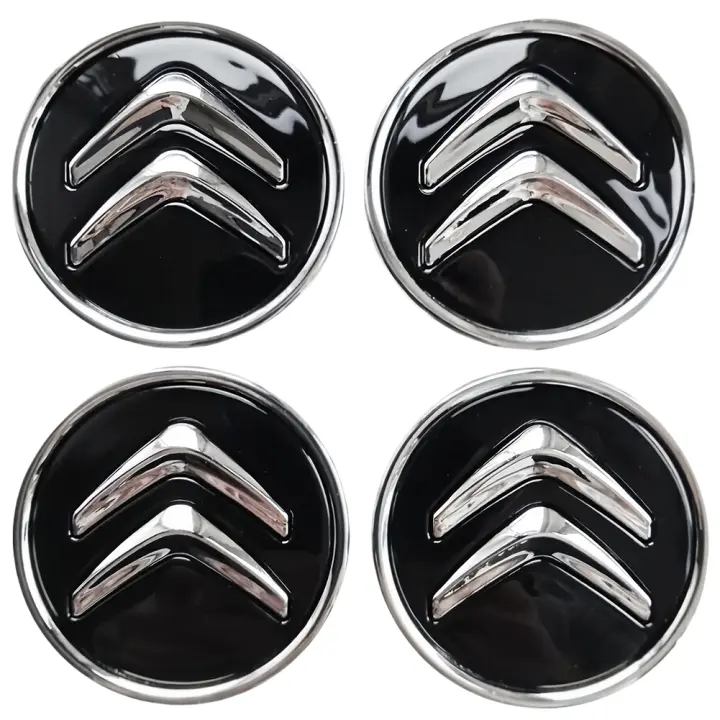 4Pcs Cubierta Del Eje De Rueda 60MM Para Citroen C1 C3 C4 DS3 Modelos Genuinos Accesorios De Coche Material ABS - 1