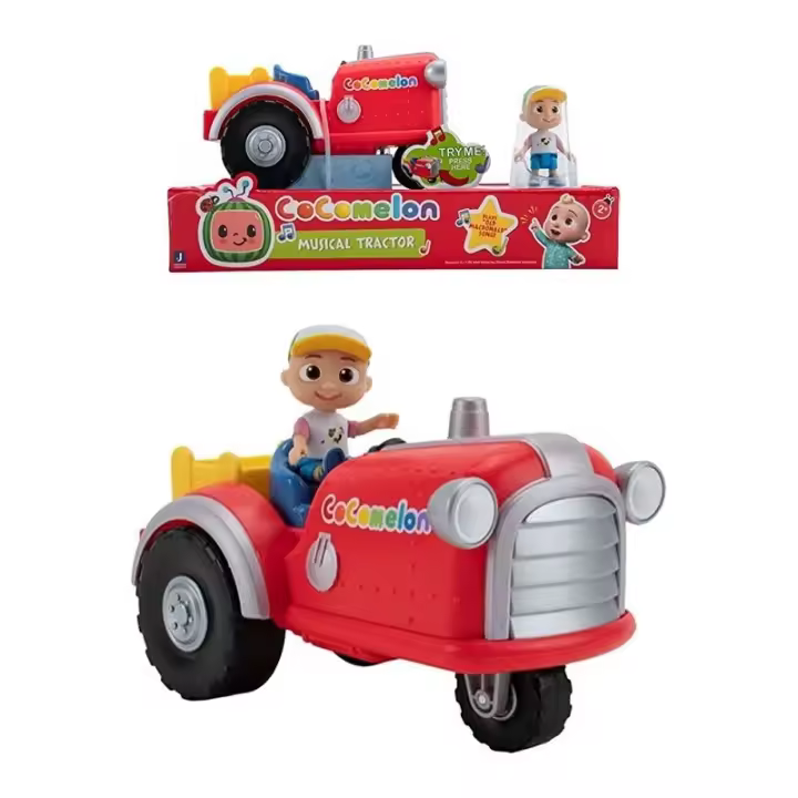 Cocomelon: Tractor Musical con figura de JJ conduciendo su tractor y cantando la canción Old Mac Donald BAN802295 - 1