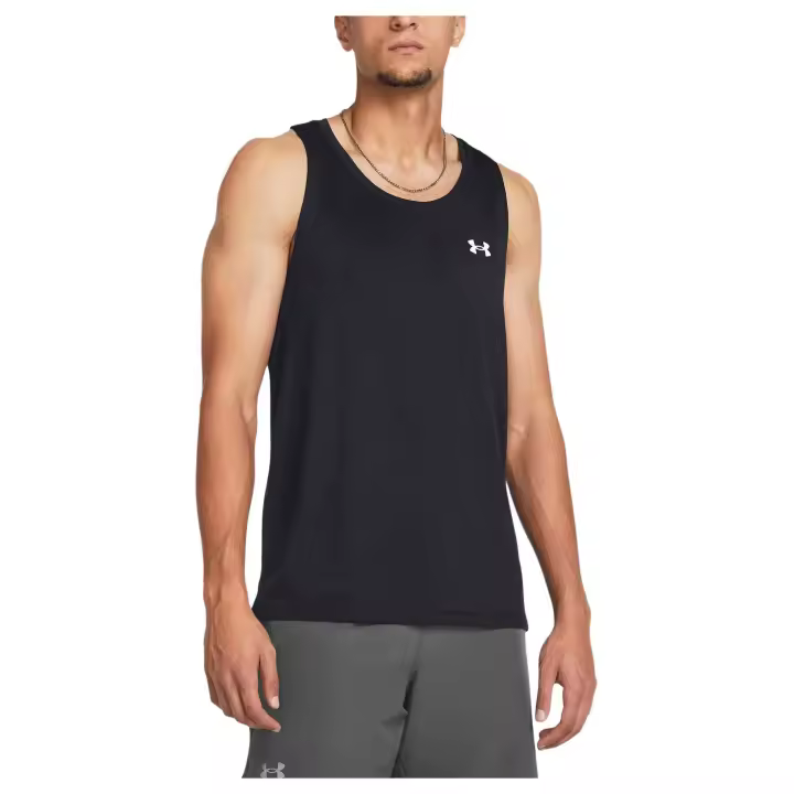 Camiseta de Tirantes Under Armour Launch Singlet para hombre en color negro - 1