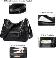 Bolsos de hombre de Las Señoras Pu Cuero crossbody Bolsa para Mujeres multi bolsos ligero impermeable crossbody bolsos para Viajes use Diary - details 2