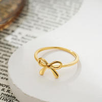 Anillos Redondos De Lazo Clásico Para Mujeres Y Niñas 18K Plateado Impermeables Tres Tamaños Joyería Chic Atractiva De Moda - details 1