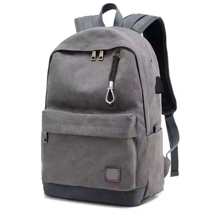 Mochila de Lona para Estudiantes y Aventureros -Unisex, Mochila de uso diario, senderismo, viaje y acampada - 1
