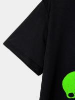 Camiseta De Halloween Con Diseño De Esqueleto Que Fuma Y Baloncesto Para Niños Ropa De Verano Microfibra Estilo Inglés Para Niños - details 4