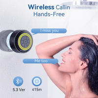 Altavoz Bluetooth para Baño IPX7 Impermeable with Fuerte Ventosa, Altavoz Portátil para Ducha with Sonido Estéreo HD y Bajo Powerful, 20h de Autonomía, Compatible with iPhone/Android (F64) - Diseño Compacto y Seguro para Azulejos/Cristal - details 7