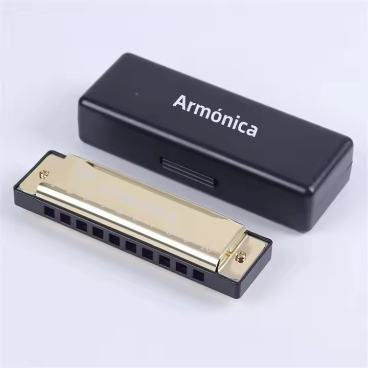 Harmonica Diatónica De 10 Agujeros En Clave De C Con Estuche Para Principiantes Y Niños Regalo Ideal Con Estuche Incluido - 1