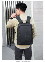 Mochila Impermeable Para Hombres Ultra Ligera Estilo Clásico Con Capa De Computadora De 15.6' Mochila De Hombro Suave Material Nylon Con Costuras Embossing - details 18
