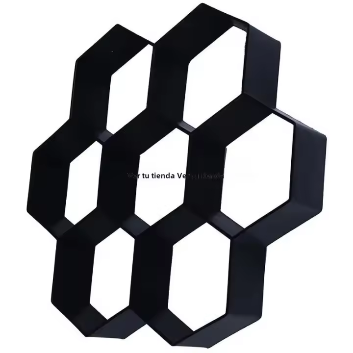 Molde De Plástico Para Pista De Concreto DIY Mejor Calificación Schimmel Para Jardín Patio Oprit Piso De Tierra Color Negro - 1