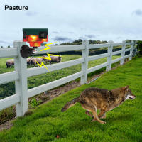 Repellente De Animales Grabable Repelente Solar De Pájaros Con Control Remoto Y Luz Destellante Para Granjas Jardines Frutales - details 12