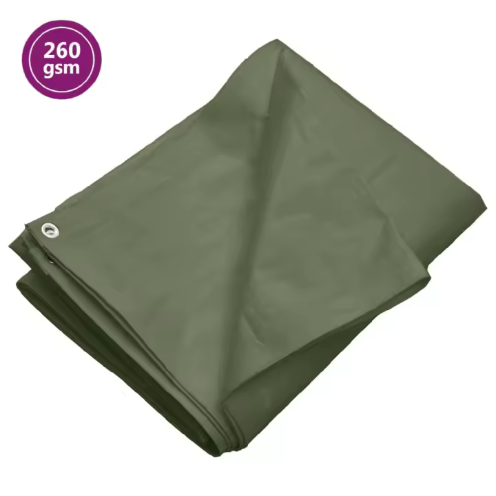 Vidaxl Lona HDPE Verde 260 G/M² 6x10 M - Toldo Temporal - Refugio de Camping - 1
