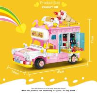 Juguete De Construcción De Bloques Para Niños Pequeño Carro De Comida De Calle Decoración Regalo Para Juego De Edificación - details 18