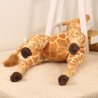 Gran Peluche De Giraffa Real Vida Juguete De Peluche De Animal Suave Para Decoración De Habitación Regalo De Cumpleaños Para Niños - details 19