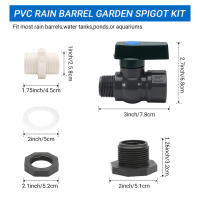 Kit De Divertor De Lluvia PVC Para Barrel 3/4 Pulgada Válvula De Barrel Con Adaptador De Conector De Tubo De Buzón - details 2