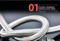 Tubo De Agua Flexible De Acero Inoxidable Para Cocina Baño Y Toilette Resistente a Explosiones 50/80cm 1/2 Pulgada Braided - details 2