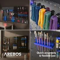 AREBOS Pared Herramientas Pared Perforada Pared Taller Pared Metálica 17 Piezas - details 20