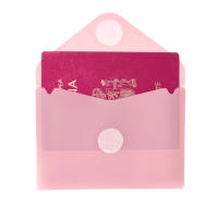 Pack 10 Ud. Carpeta Sobre con Cierre de Velcro - Tamaño A6 para hasta 100 Hojas 80 grs. - REF 90918 -  4 Colores Blush Pastel Sólidos con Textura Soft Touch - 100% reciclable -by Office Box - details 6